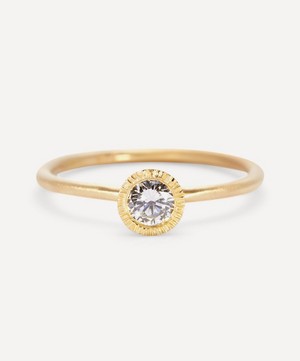 Satomi Kawakita - 18ct Gold Round Brilliant White Diamond Solitaire Ring image number 0
