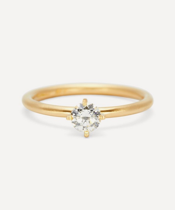 Satomi Kawakita - 18ct Gold White Diamond Noble Ring image number null