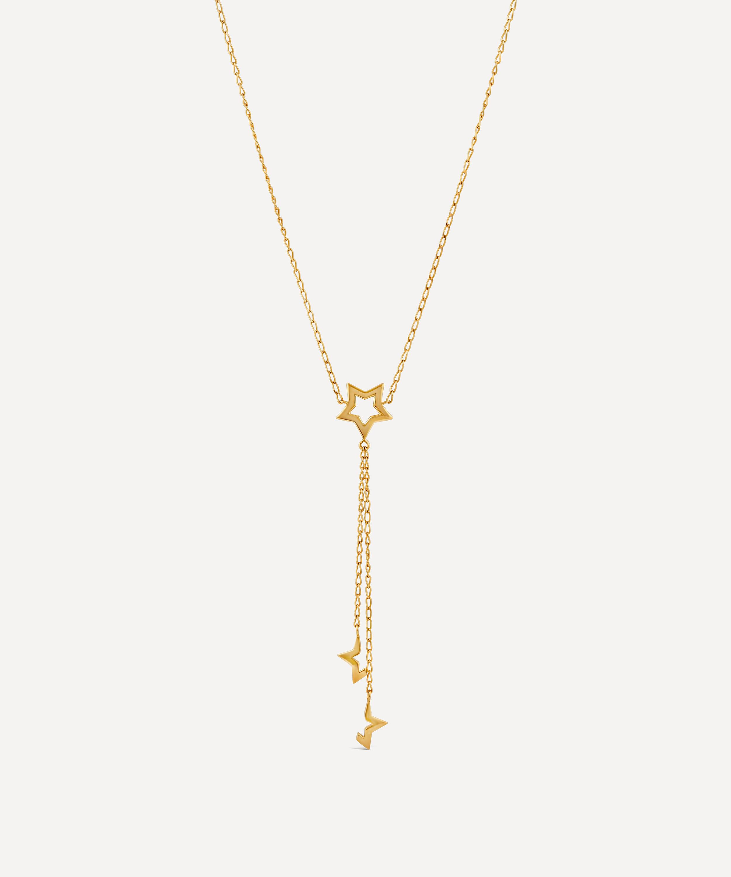 Dinny Hall - 22ct Gold-Plated Vermeil Silver Stargazer Small Lariat Pendant Necklace image number 0