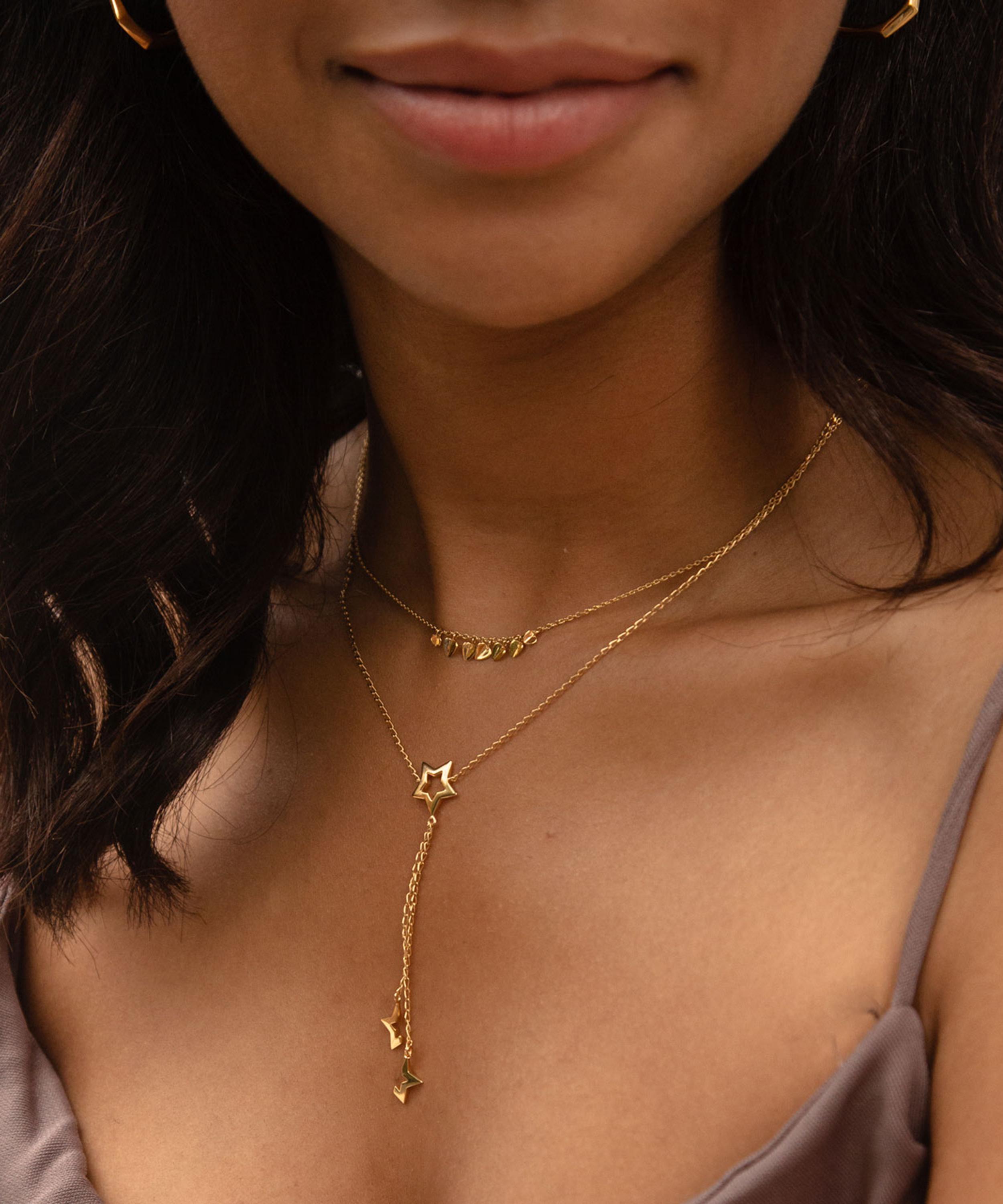 Dinny Hall - 22ct Gold-Plated Vermeil Silver Stargazer Small Lariat Pendant Necklace image number 1
