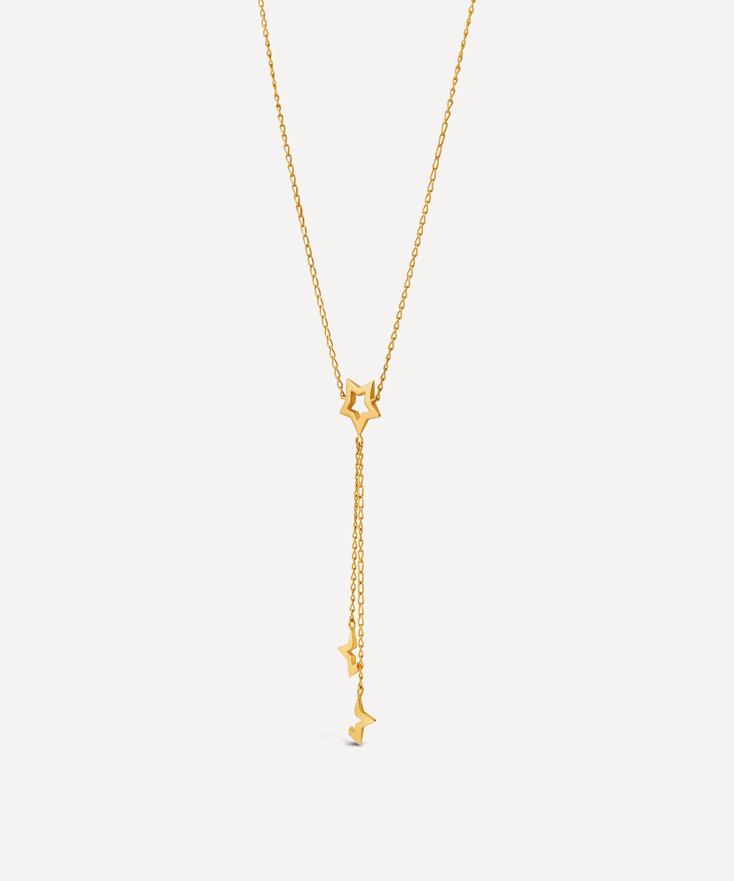 Dinny Hall - 22ct Gold-Plated Vermeil Silver Stargazer Small Lariat Pendant Necklace image number 2