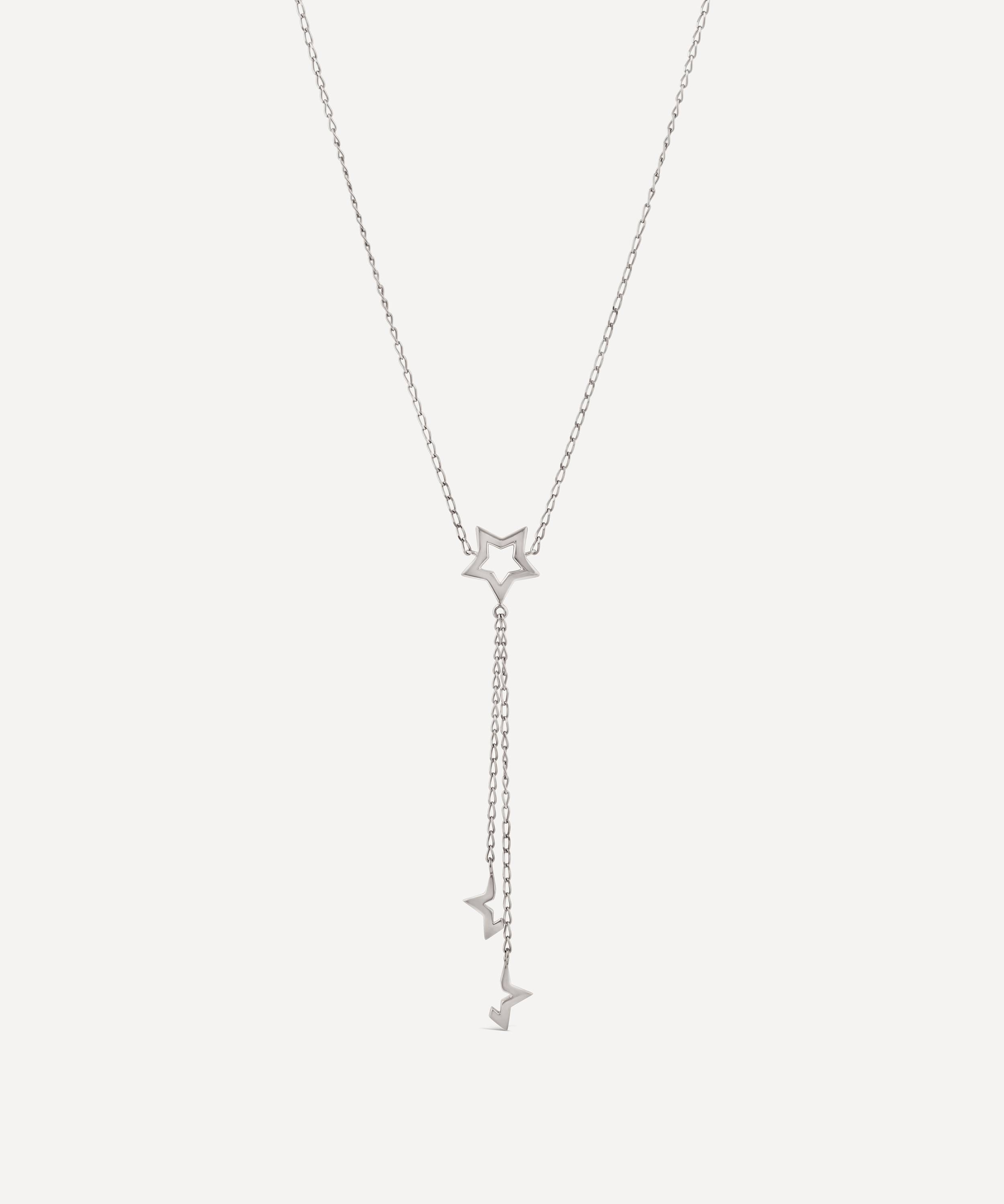 Dinny Hall Sterling Silver Stargazer Small Lariat Pendant Necklace ...