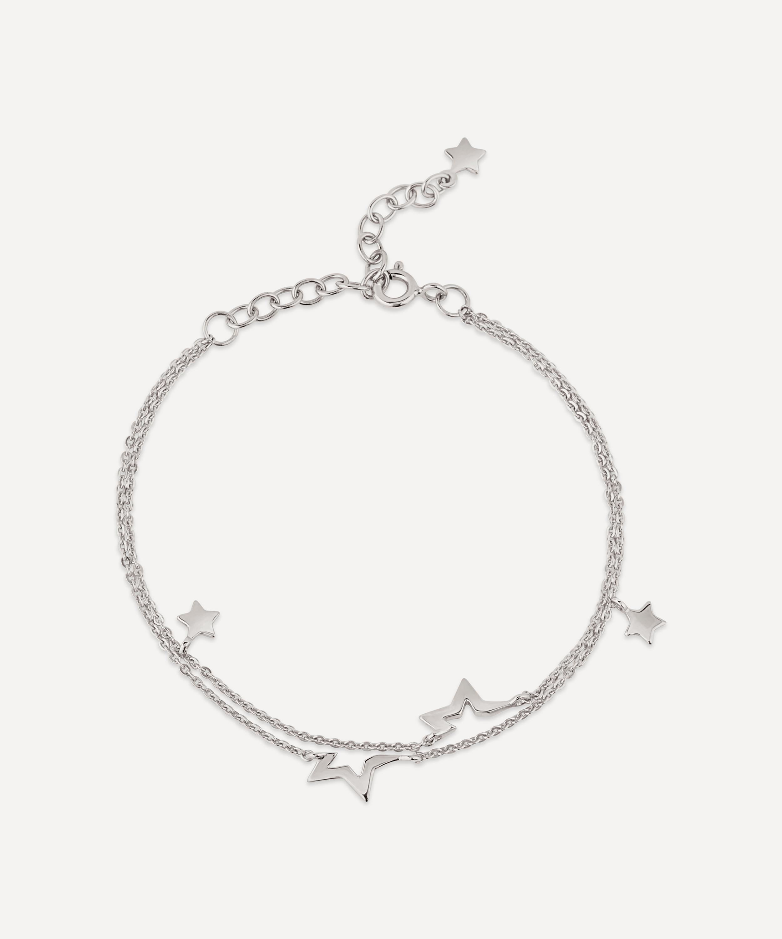 Dinny Hall - Sterling Silver Stargazer Double Chain Wristlet Bracelet image number 2