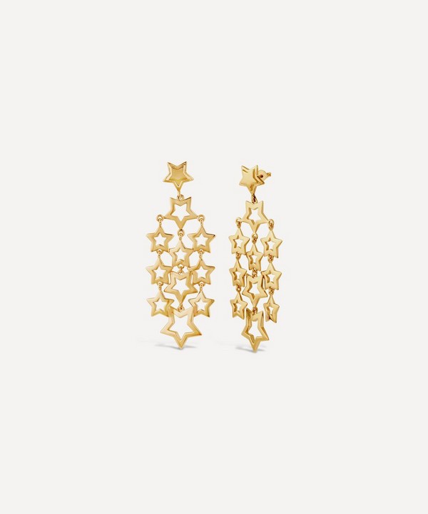 Dinny Hall - 22ct Gold-Plated Vermeil Silver Stargazer Estella Chandelier Drop Earrings image number null