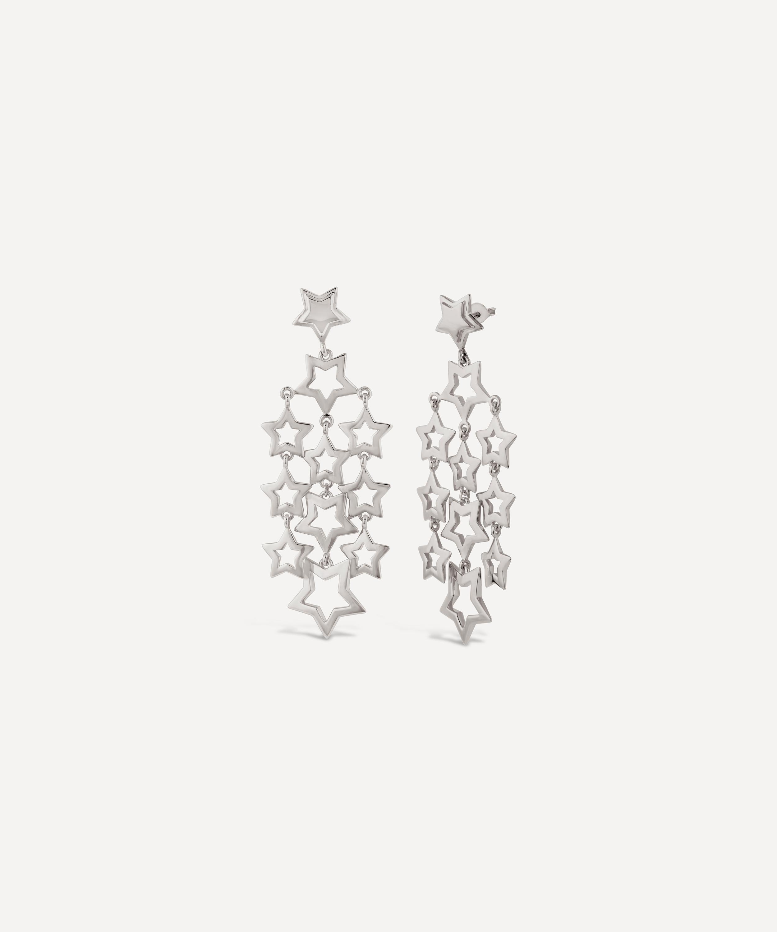 Dinny Hall - Sterling Silver Stargazer Estella Chandelier Drop Earrings image number 0