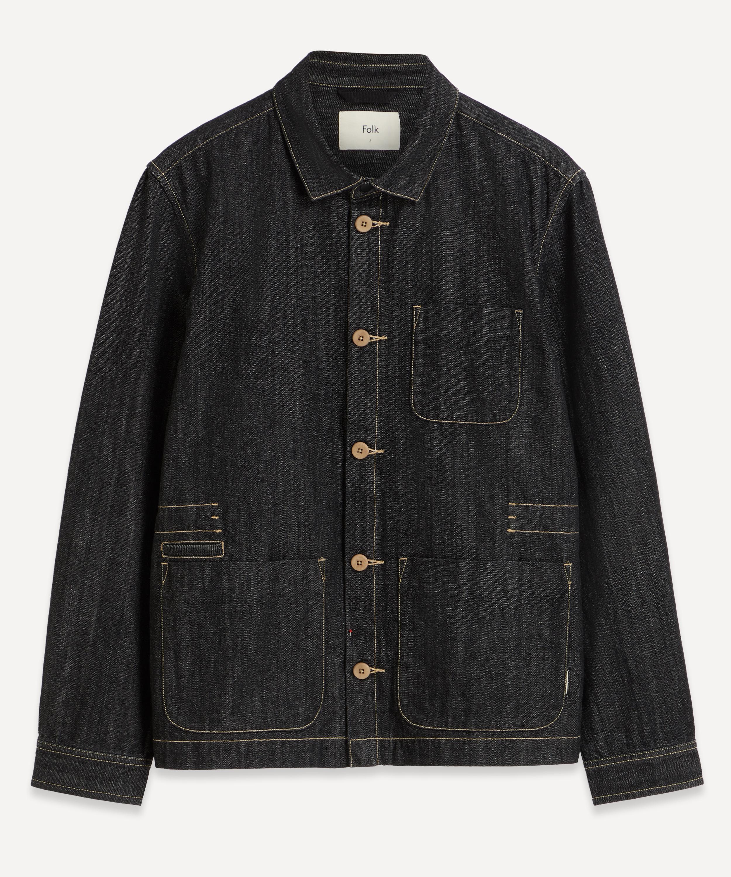 Folk - Black Denim Assembly Jacket image number 0
