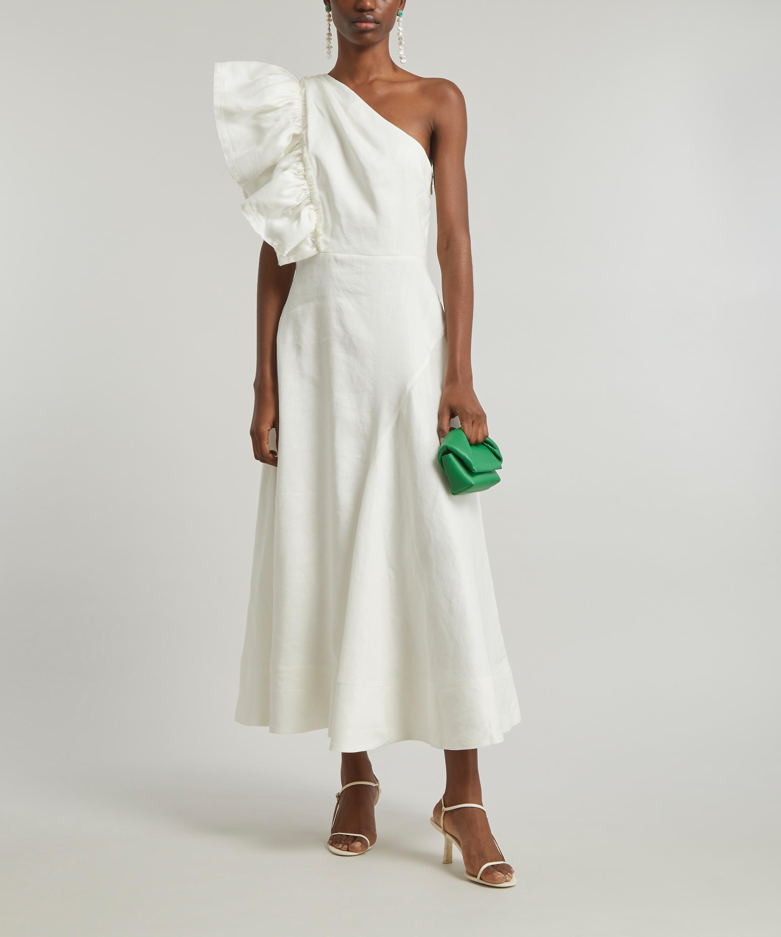Aje - Bonjour Asymmetric Midi-Dress image number 1