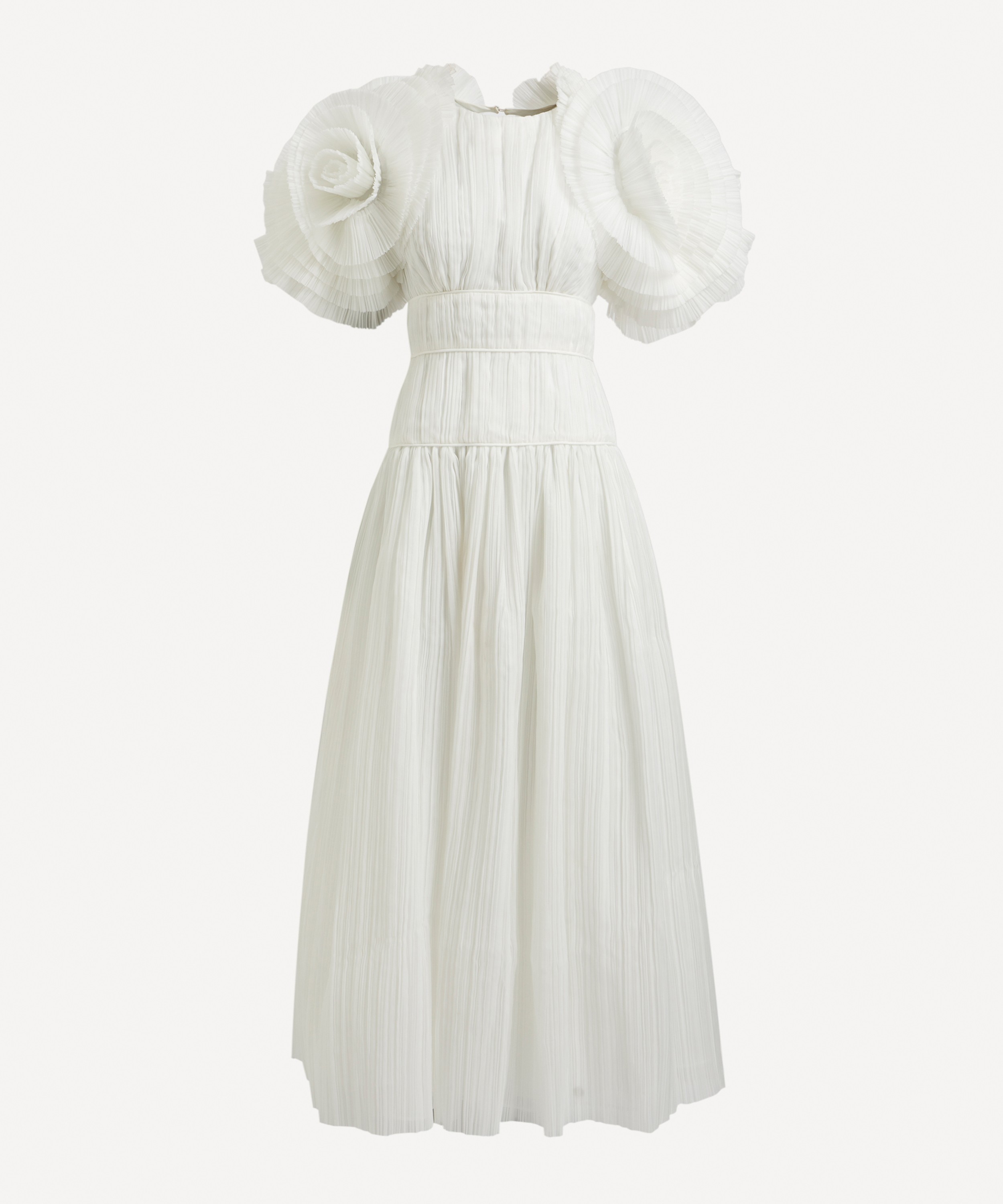 Aje Expressive Pleated Maxi-Dress | Liberty | Gemusterte Kleider