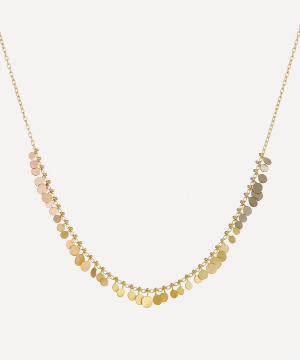 Sia Taylor - 18ct-24ct Gold Rainbow Graduating Dots Necklace
