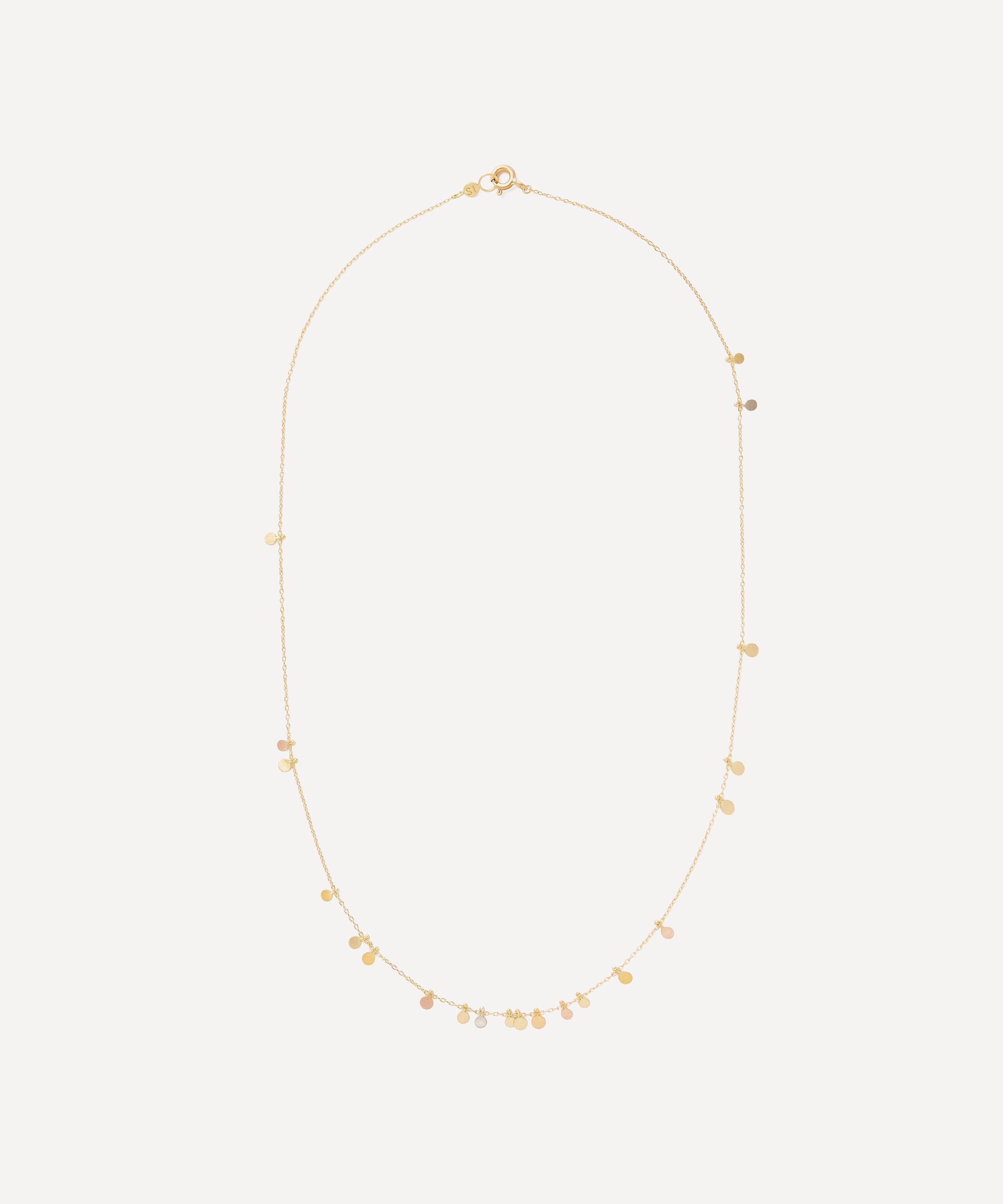 Sia Taylor - Mixed Metal Tiny Random Rainbow Dots Chain Necklace