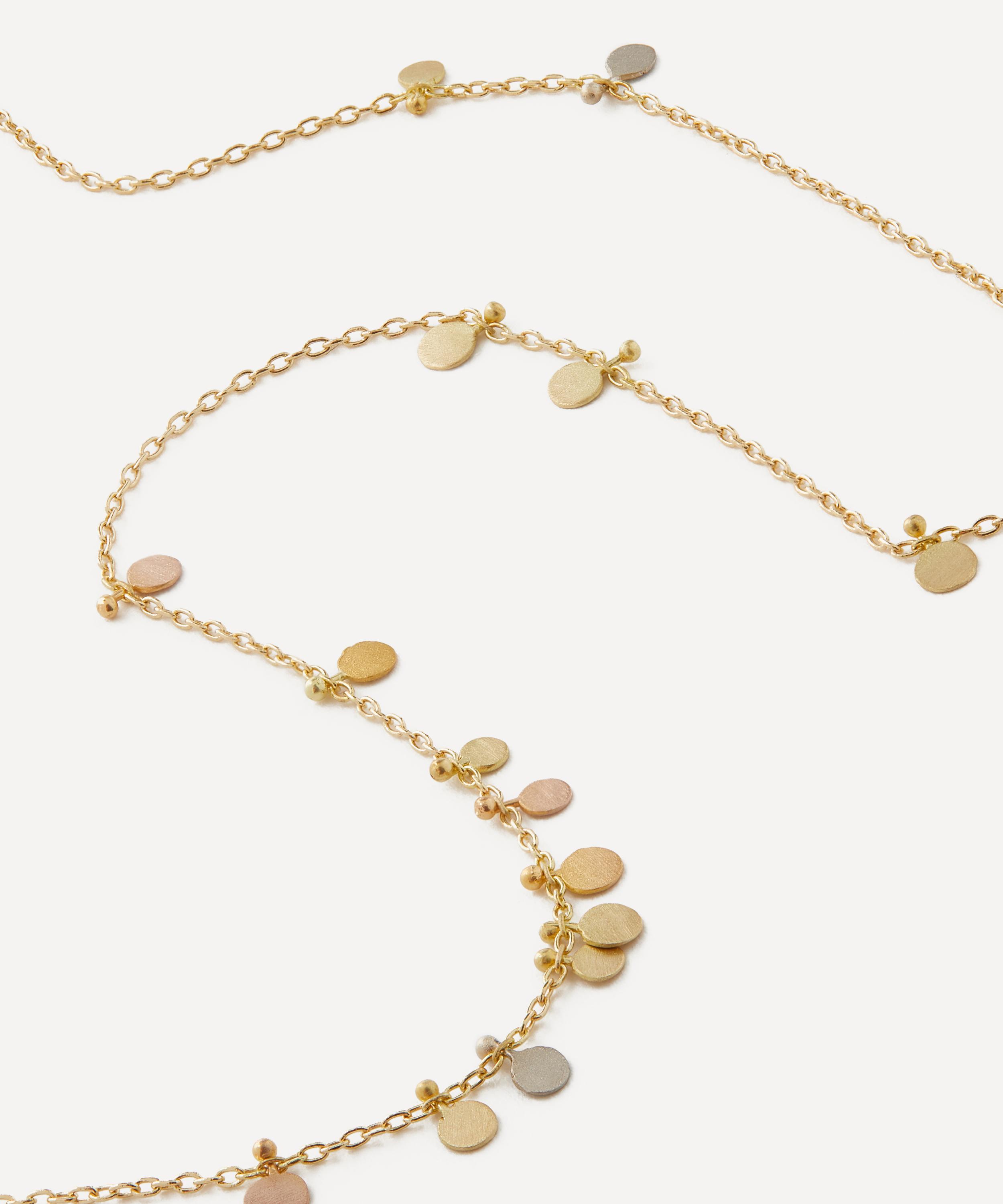 Sia Taylor - Mixed Metal Tiny Random Rainbow Dots Chain Necklace image number 2