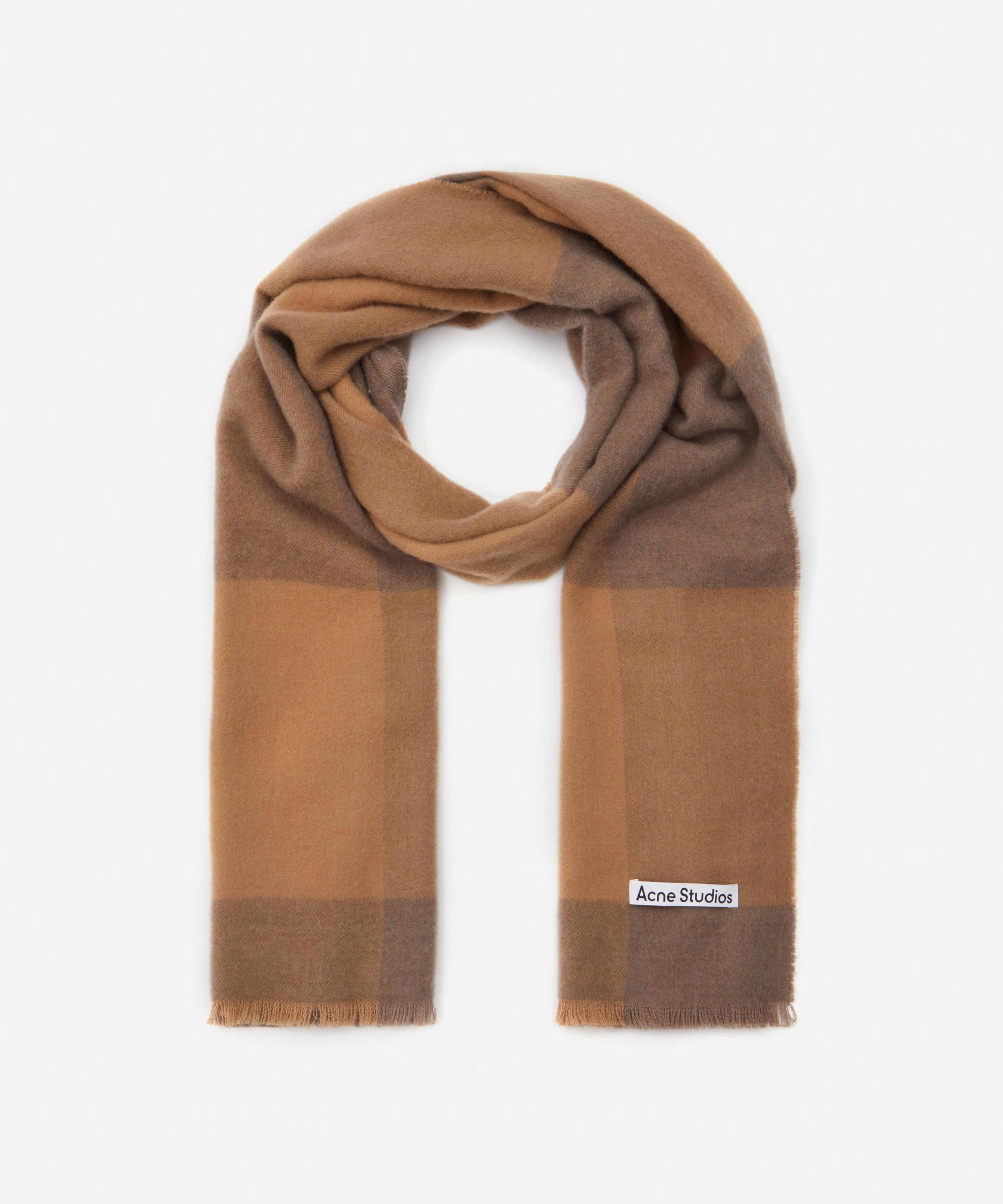 Acne Studios Check Wool Scarf | Liberty