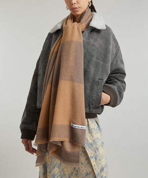 Acne Studios - Check Wool Scarf image number 1