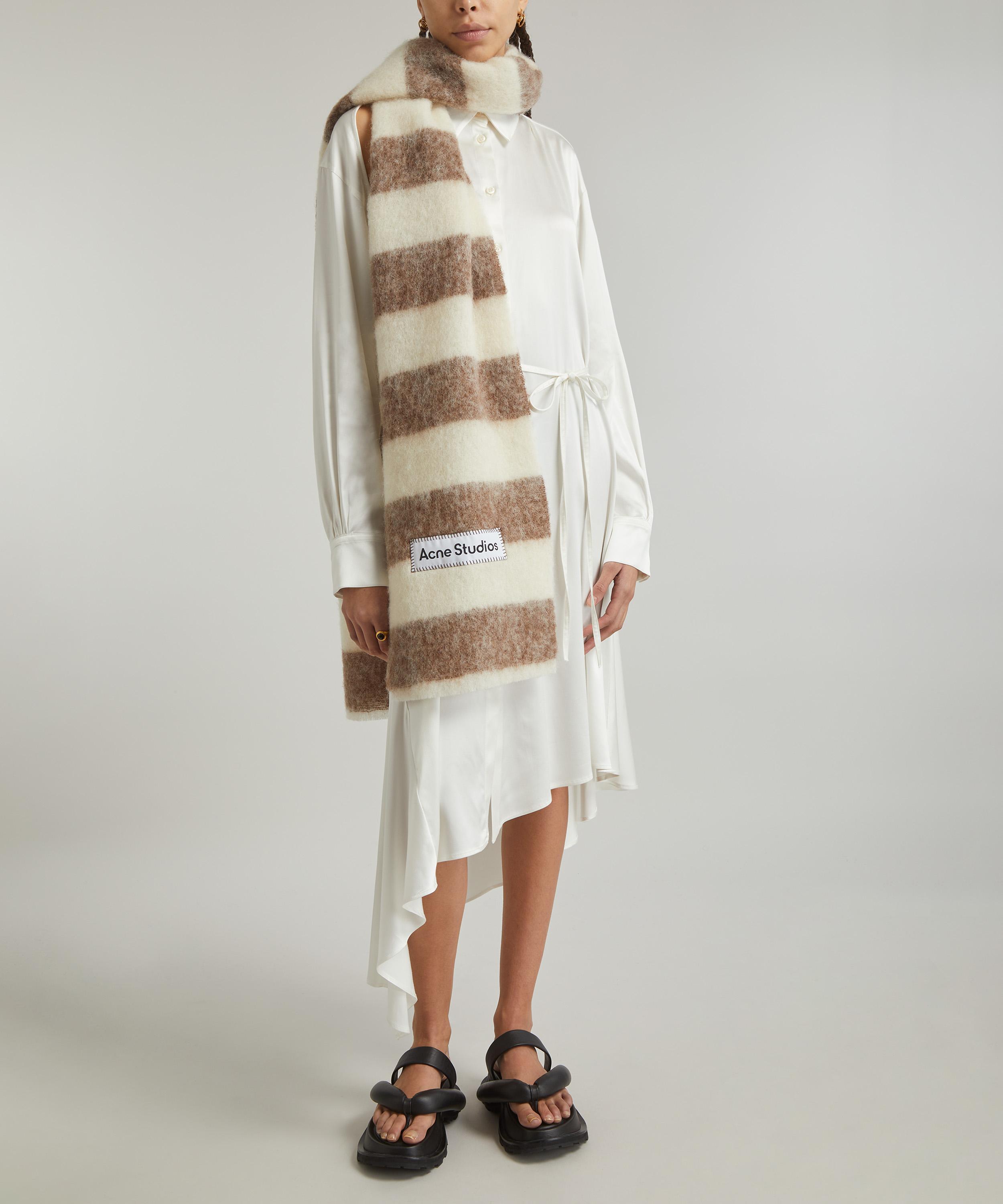 Acne Studios - Stripe Wool-Blend Scarf image number 1