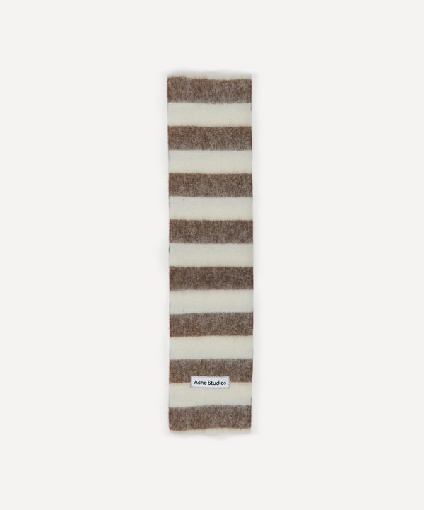 Acne Studios - Stripe Wool-Blend Scarf image number null