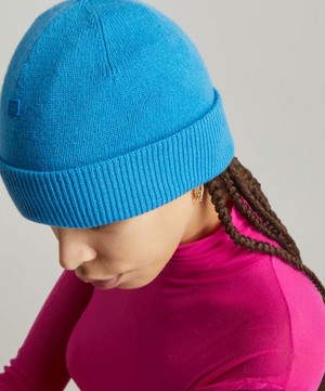 Acne Studios - Micro Face Logo Beanie Hat image number 1