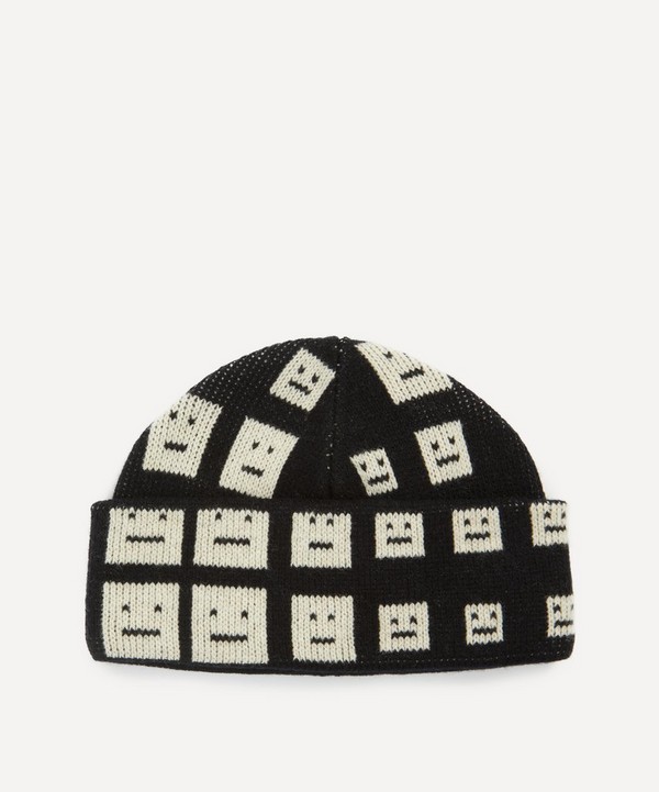 Acne Studios - Face Knit Beanie Hat image number null