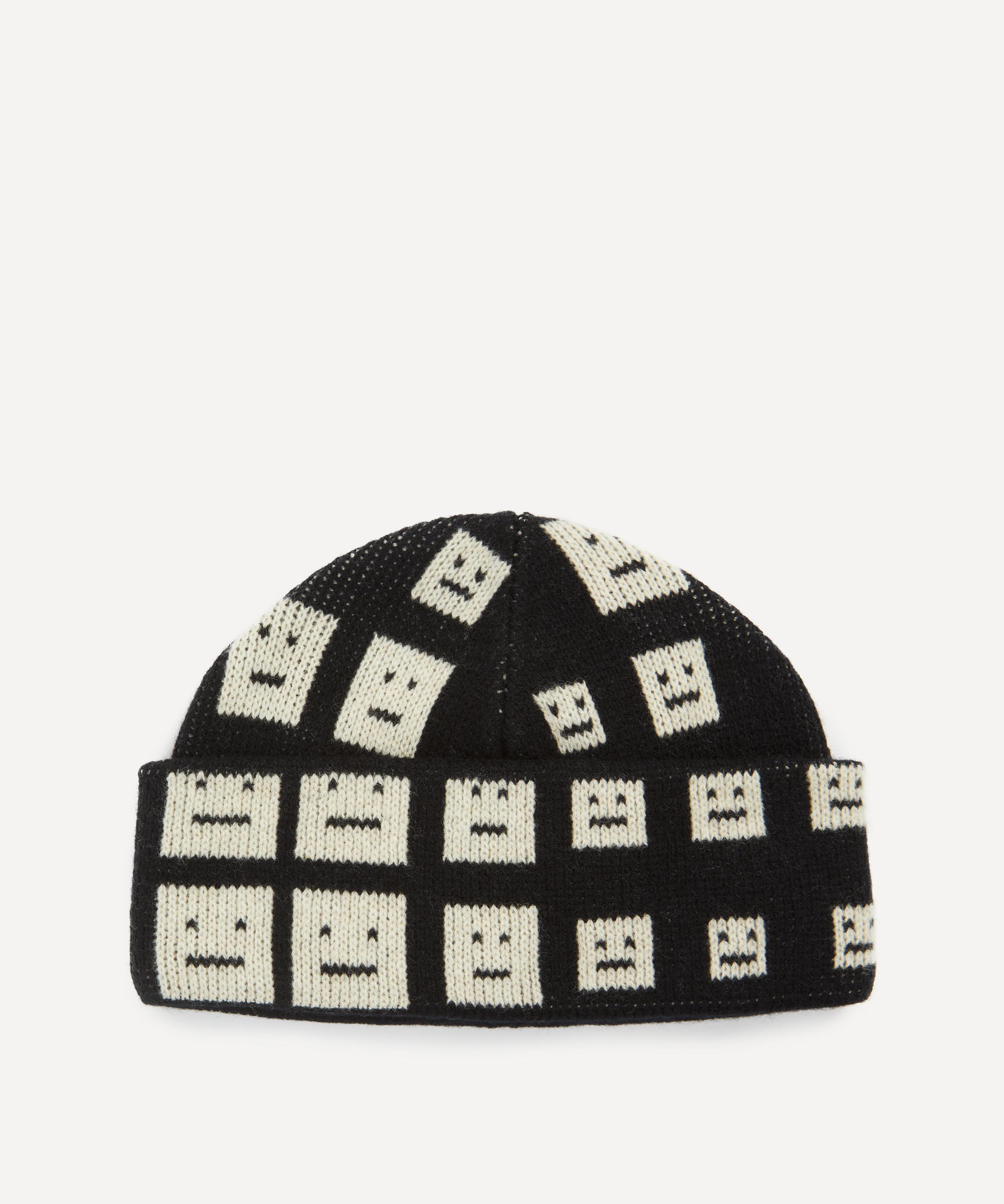 Acne Studios - Face Knit Beanie Hat image number 0