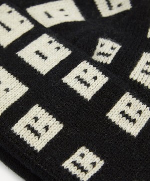 Acne Studios - Face Knit Beanie Hat image number 2