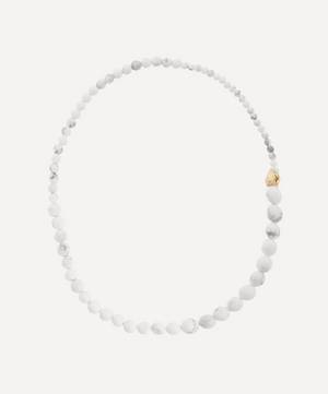 14ct Gold-Plated Vermeil Silver Tidelands White Howlite Necklace