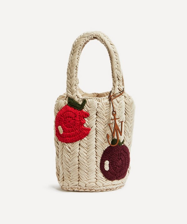 JW Anderson - Apple Knitted Shopper Tote Bag image number 0