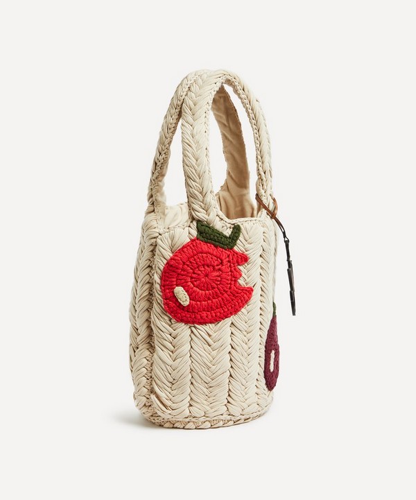 JW Anderson - Apple Knitted Shopper Tote Bag image number 2