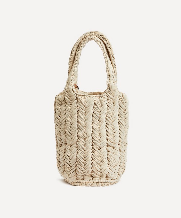 JW Anderson - Apple Knitted Shopper Tote Bag image number 3
