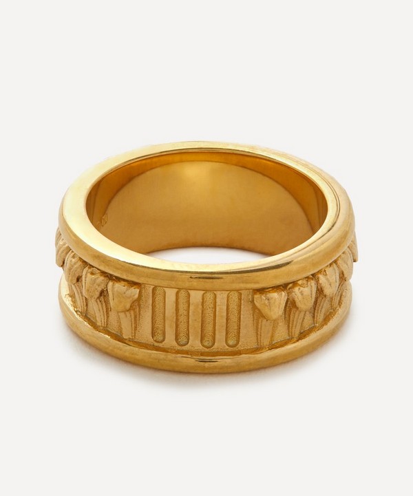 Aymer Maria - 18ct Gold-Plated Recycled Pilastro Ring II image number null