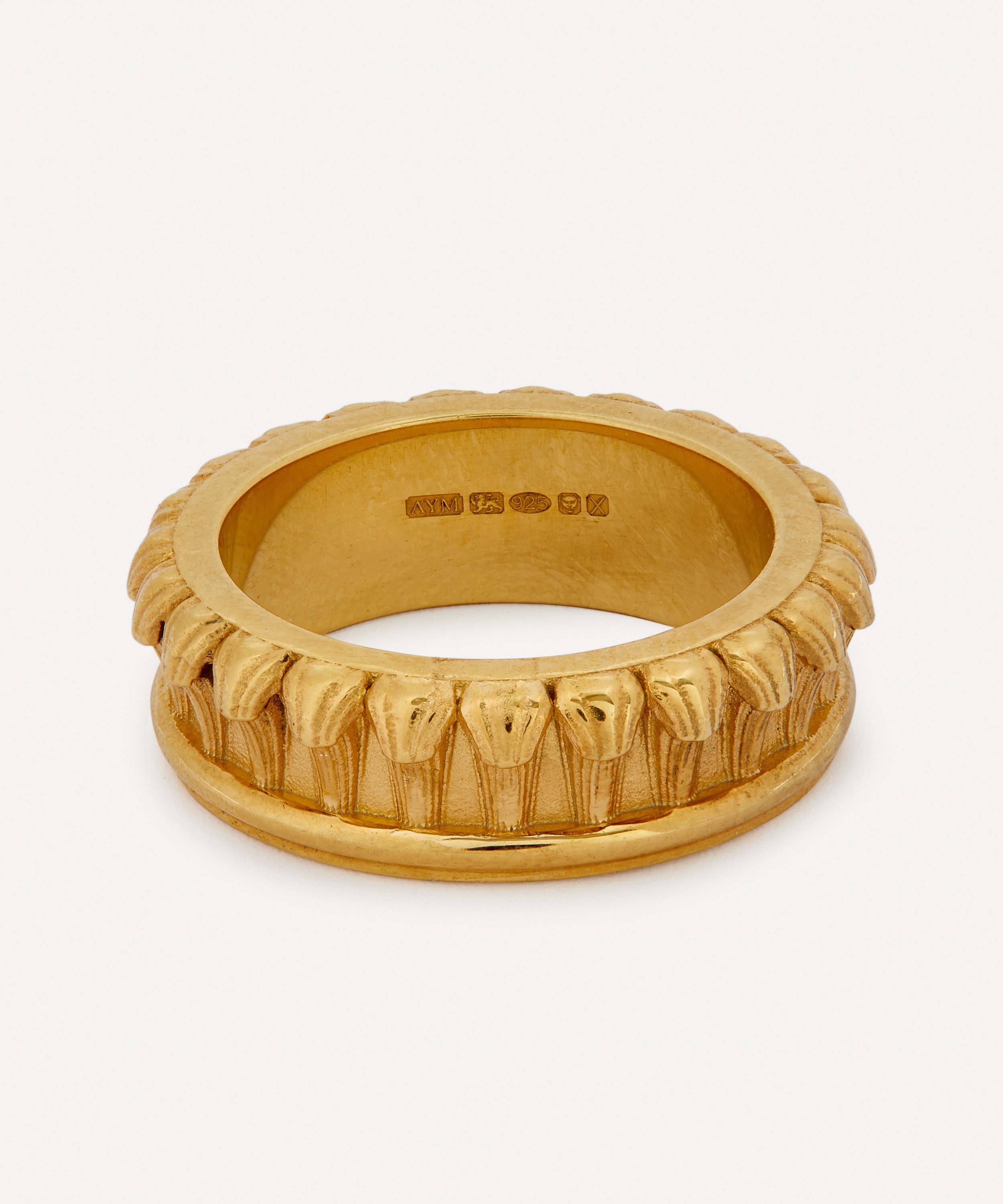 Aymer Maria - 18ct Gold-Plated Recycled Pilastro Ring III image number 0