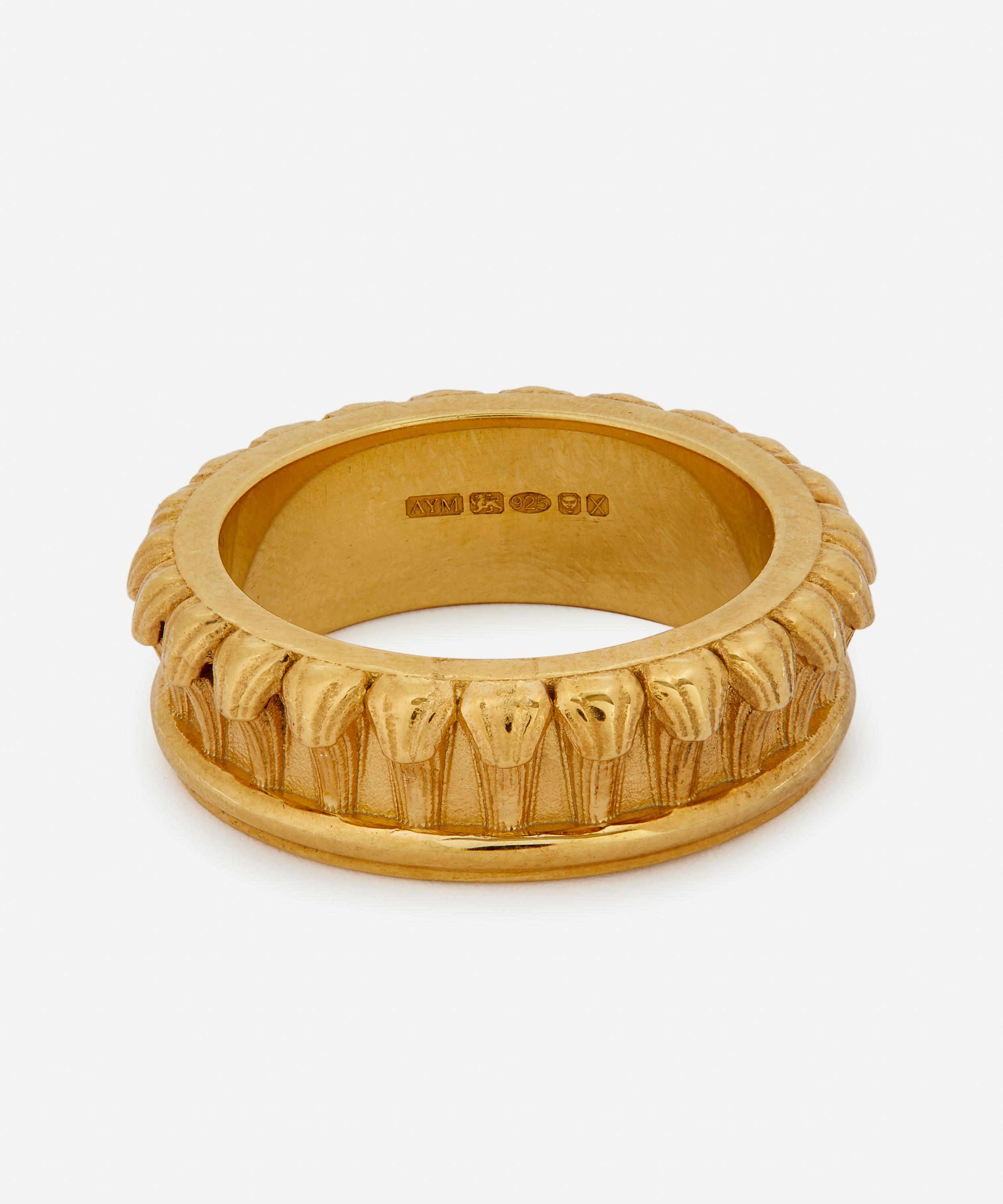 Aymer Maria - 18ct Gold-Plated Recycled Pilastro Ring III image number 0
