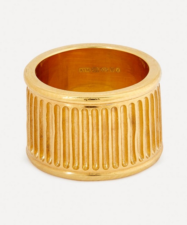 Aymer Maria - 18ct Gold-Plated Recycled Pilastro Ring VII
