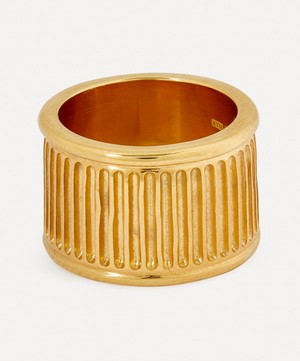 Aymer Maria - 18ct Gold-Plated Recycled Pilastro Ring VII image number 2