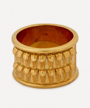 Aymer Maria - 18ct Gold-Plated Recycled Pilastro Ring IV image number 0