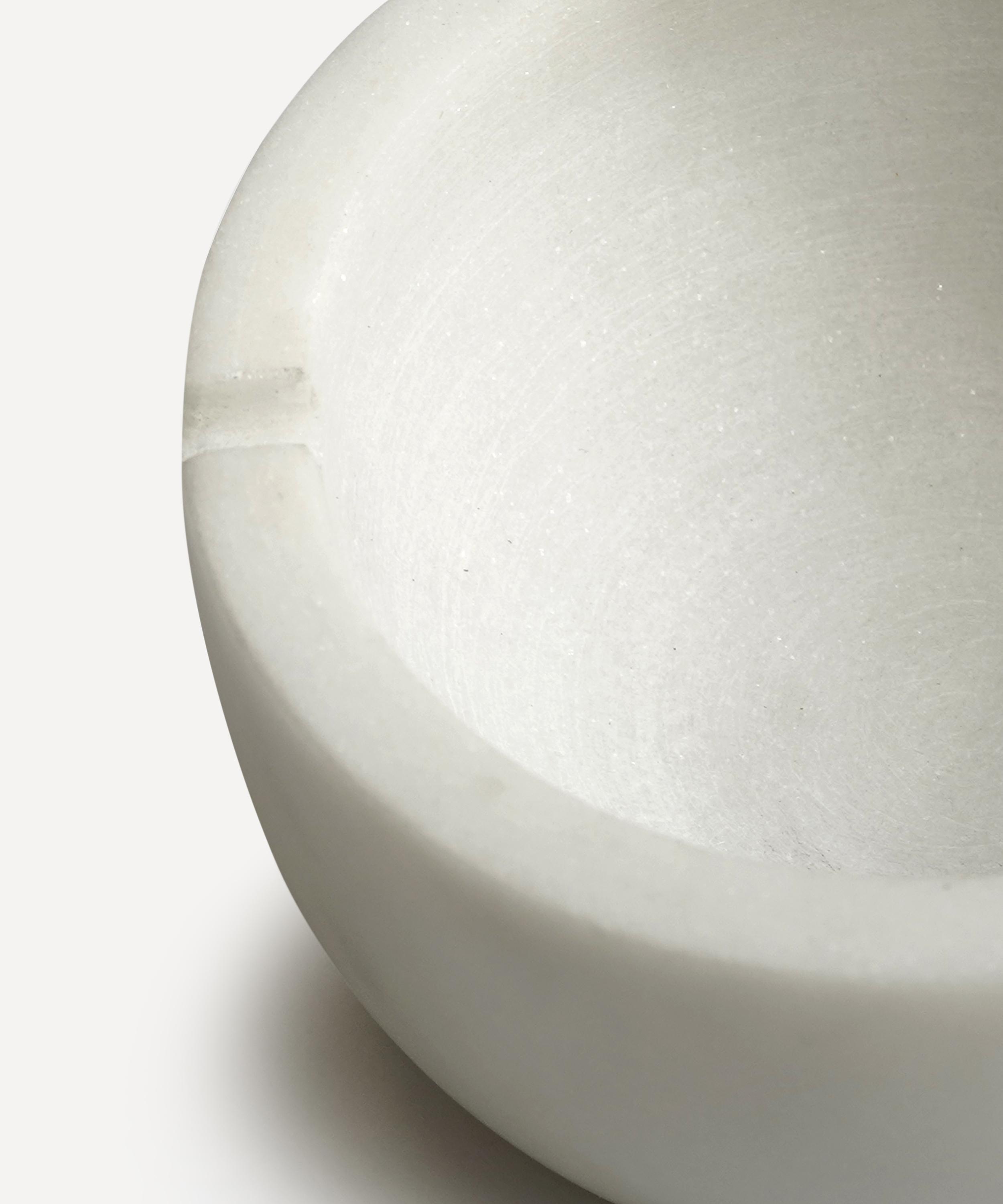 Soho Home - Cranley White Marble Butter Dish with Knife image number 1