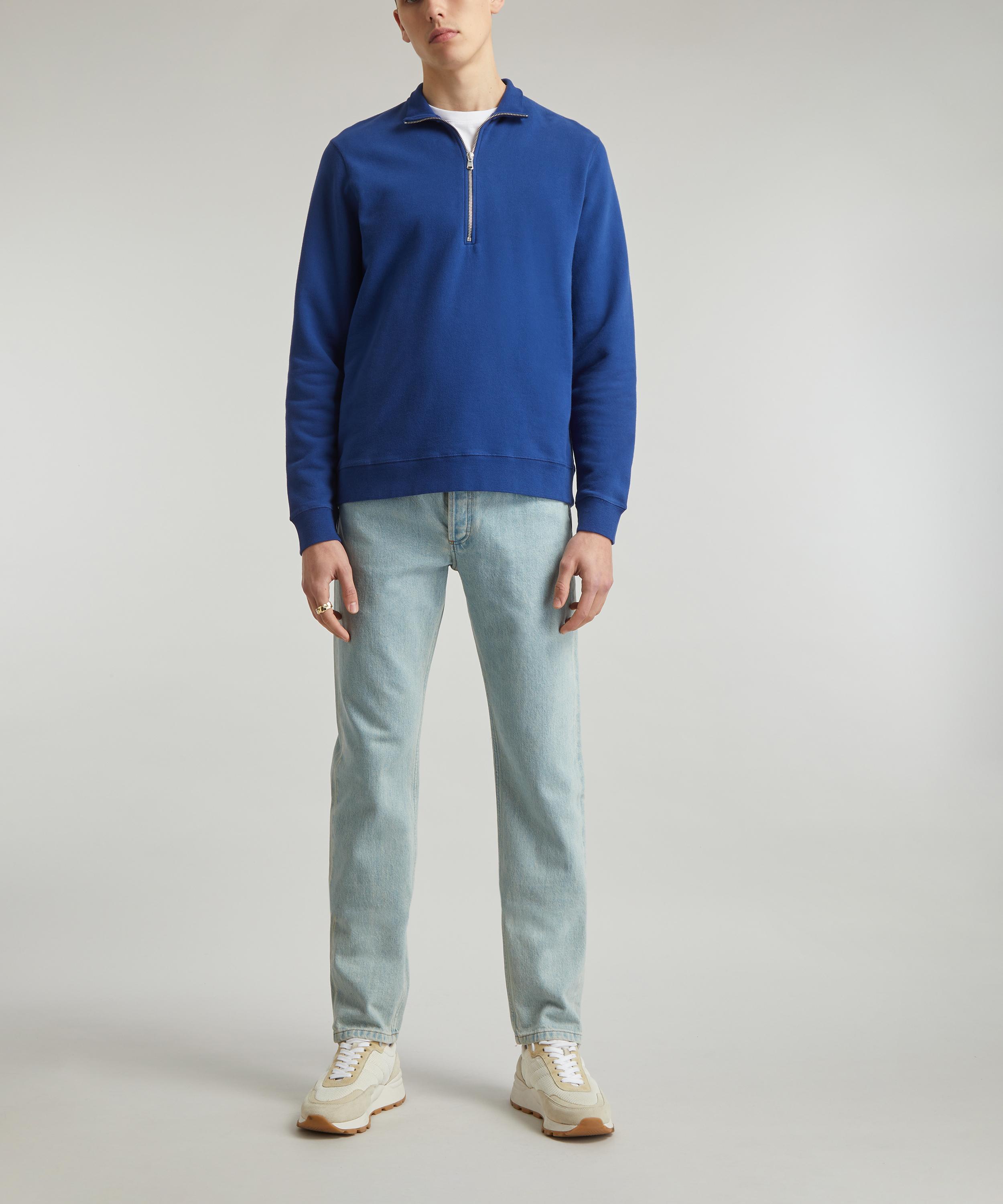 Sunspel - Half-Zip Loopback Sweatshirt image number 1