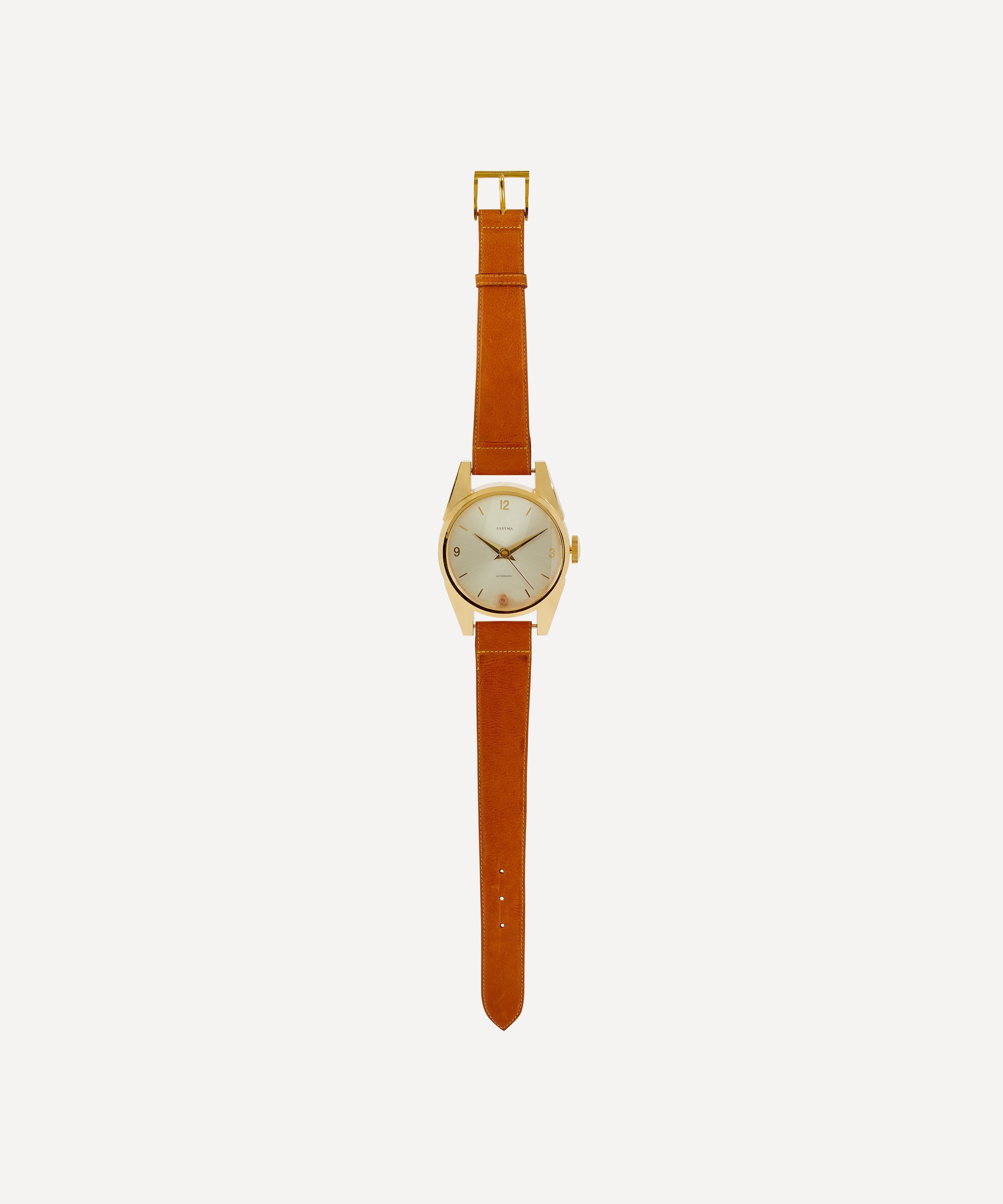Designer Vintage - Rare 1960’s Estyma Gilt Wall Clock Watch
