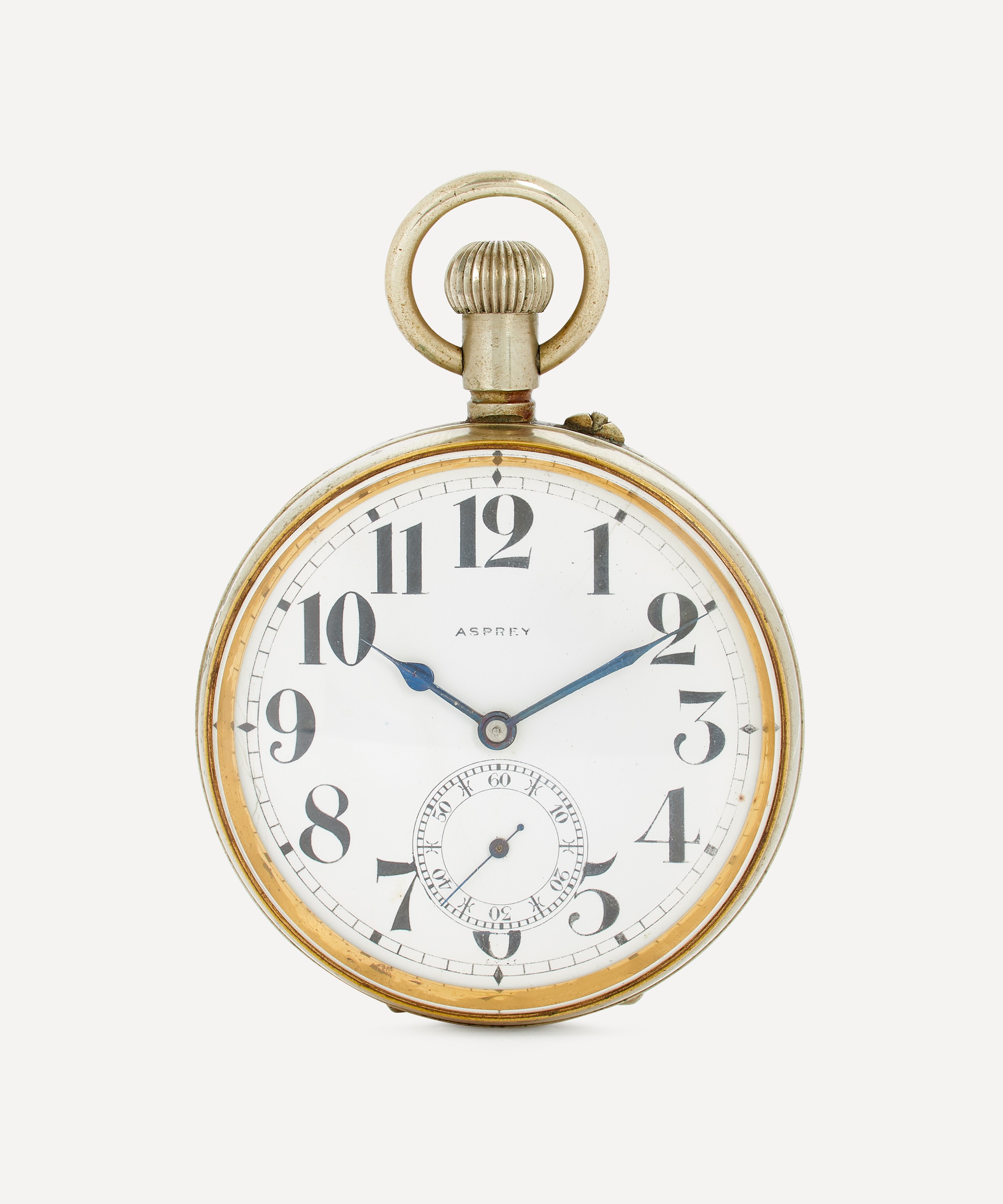Designer Vintage - 1920s-1930s Asprey Gilt and White Metal Paperweight Clock image number 0