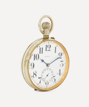 Designer Vintage - 1920s-1930s Asprey Gilt and White Metal Paperweight Clock image number 1