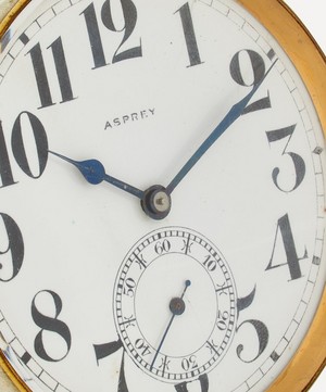 Designer Vintage - 1920s-1930s Asprey Gilt and White Metal Paperweight Clock image number 3
