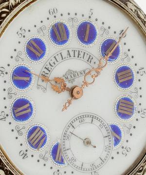 Designer Vintage - Late Victorian Regulateur de Marine Silver Plate Clock image number 3