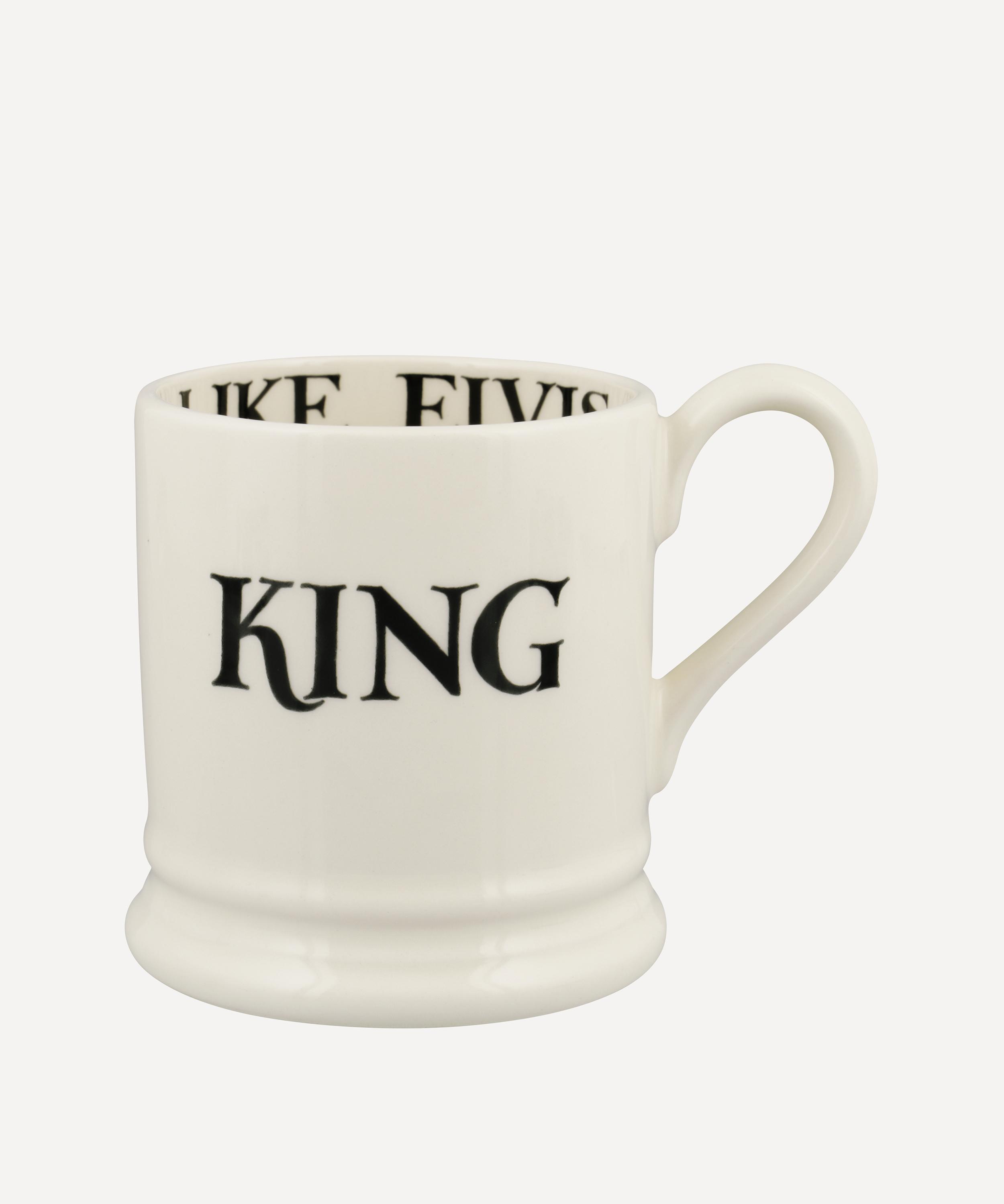 Emma Bridgewater Black Toast King & Queen Boxed Half-Pint Mugs Set of Two