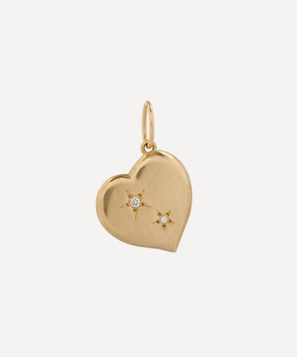 Liberty - 9ct Gold Spring Love Large Heart Diamond Pendant