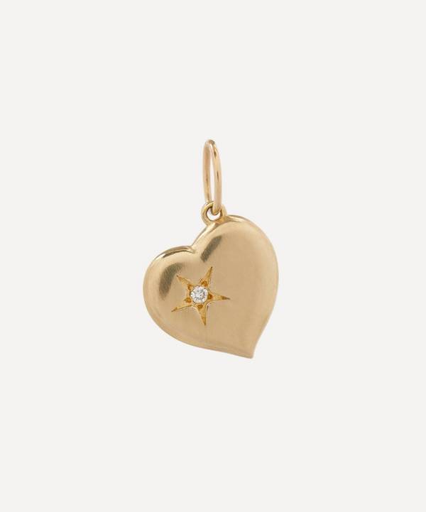 Liberty - 9ct Gold Spring Love Medium Heart Diamond Pendant image number 0