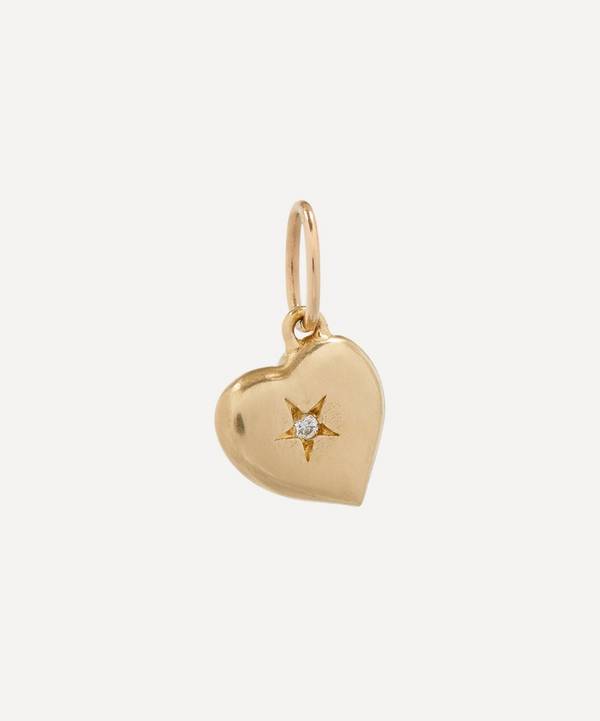 Liberty - 9ct Gold Spring Love Small Heart Diamond Pendant