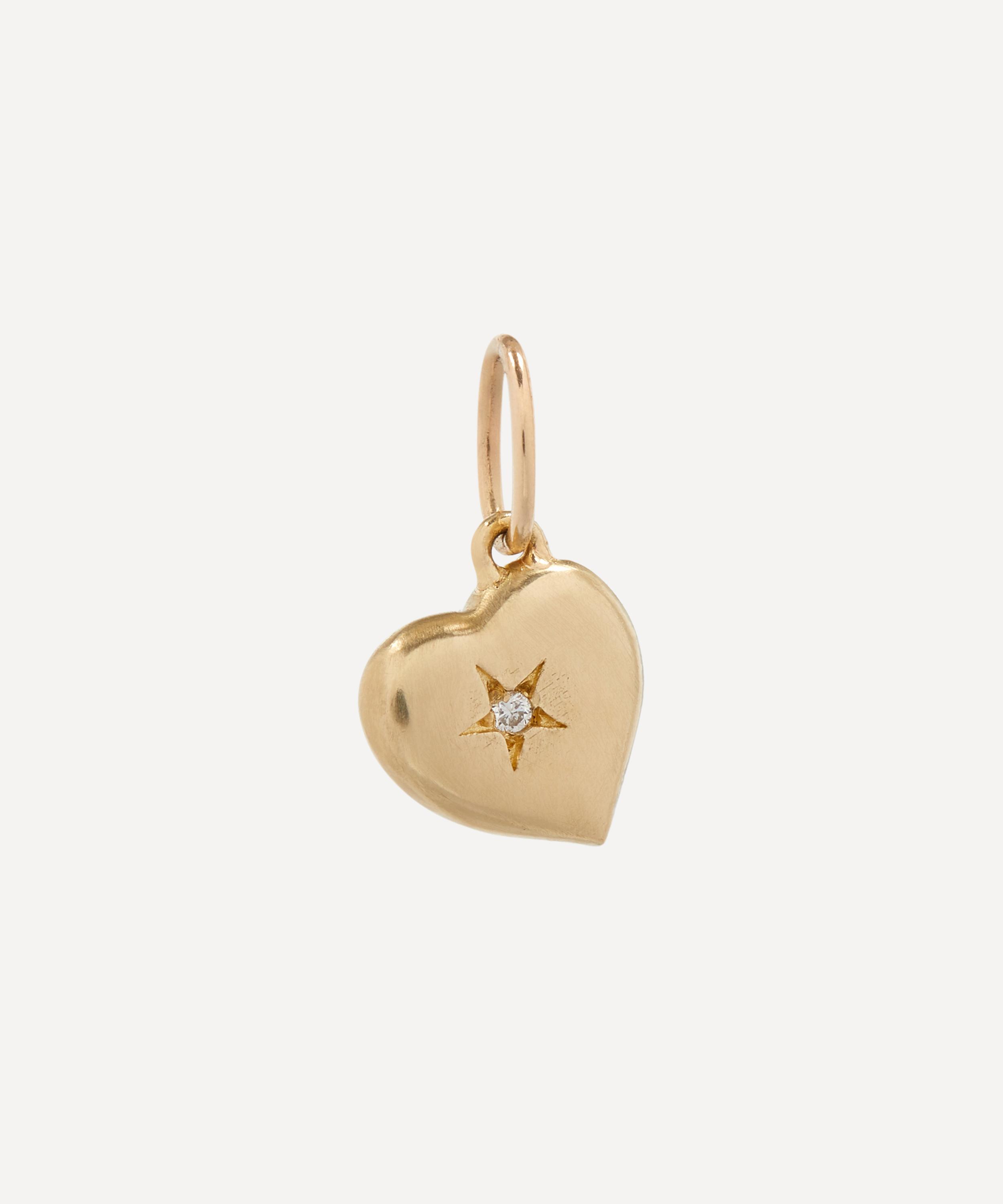 Liberty - 9ct Gold Spring Love Small Heart Diamond Pendant