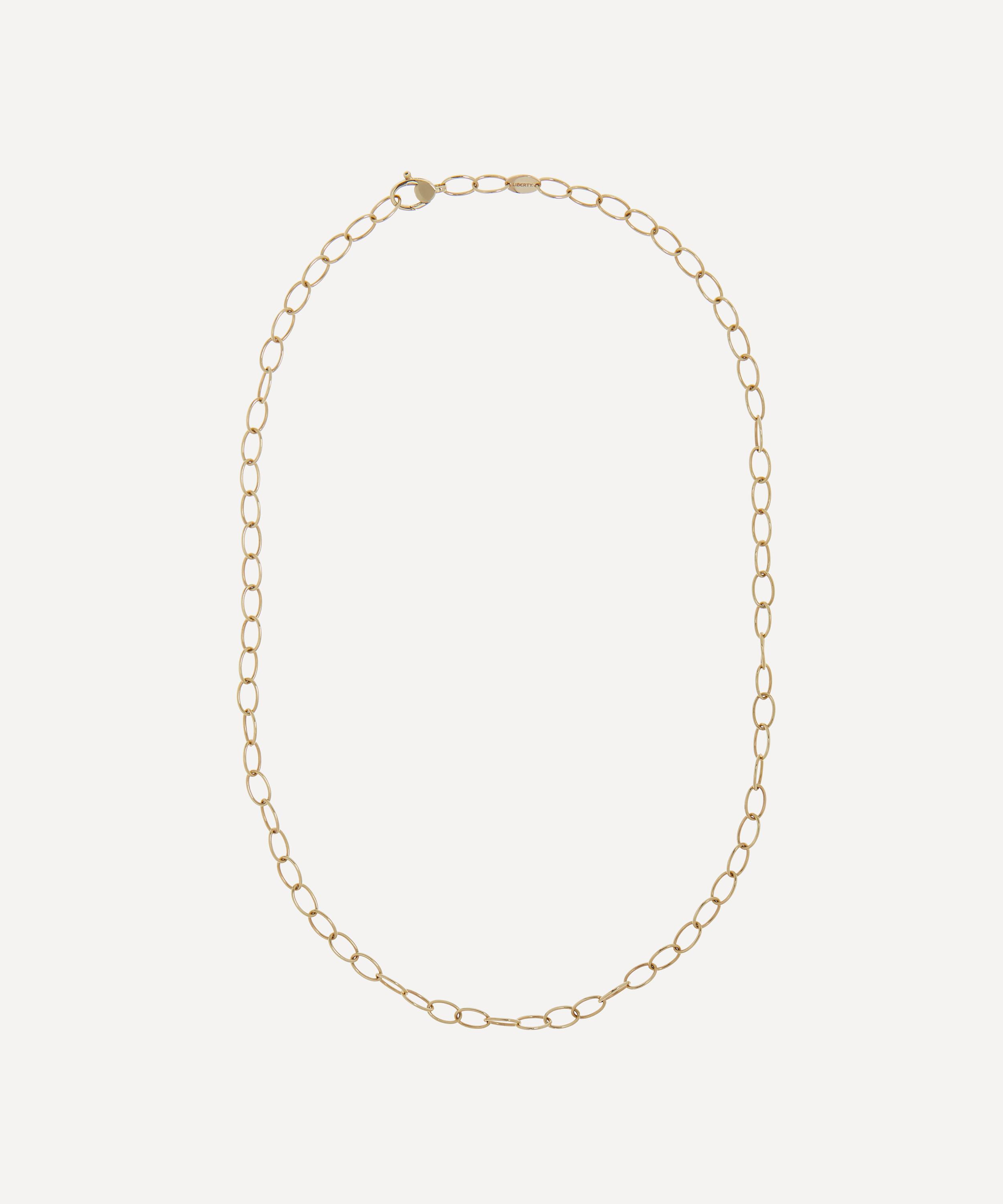 Liberty - 9ct Gold Plain Link Chain Necklace