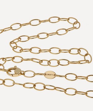 Liberty - 9ct Gold Plain Link Chain Necklace image number 2