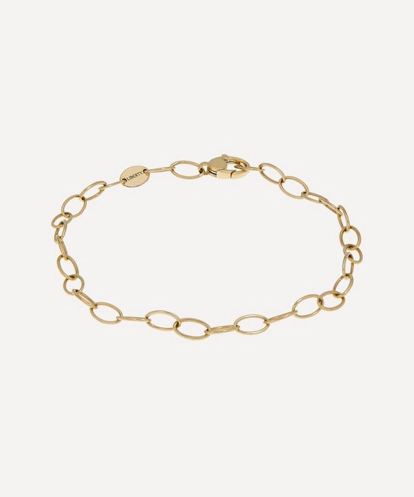 Liberty - 9ct Gold Plain 19cm Link Chain Bracelet image number 0