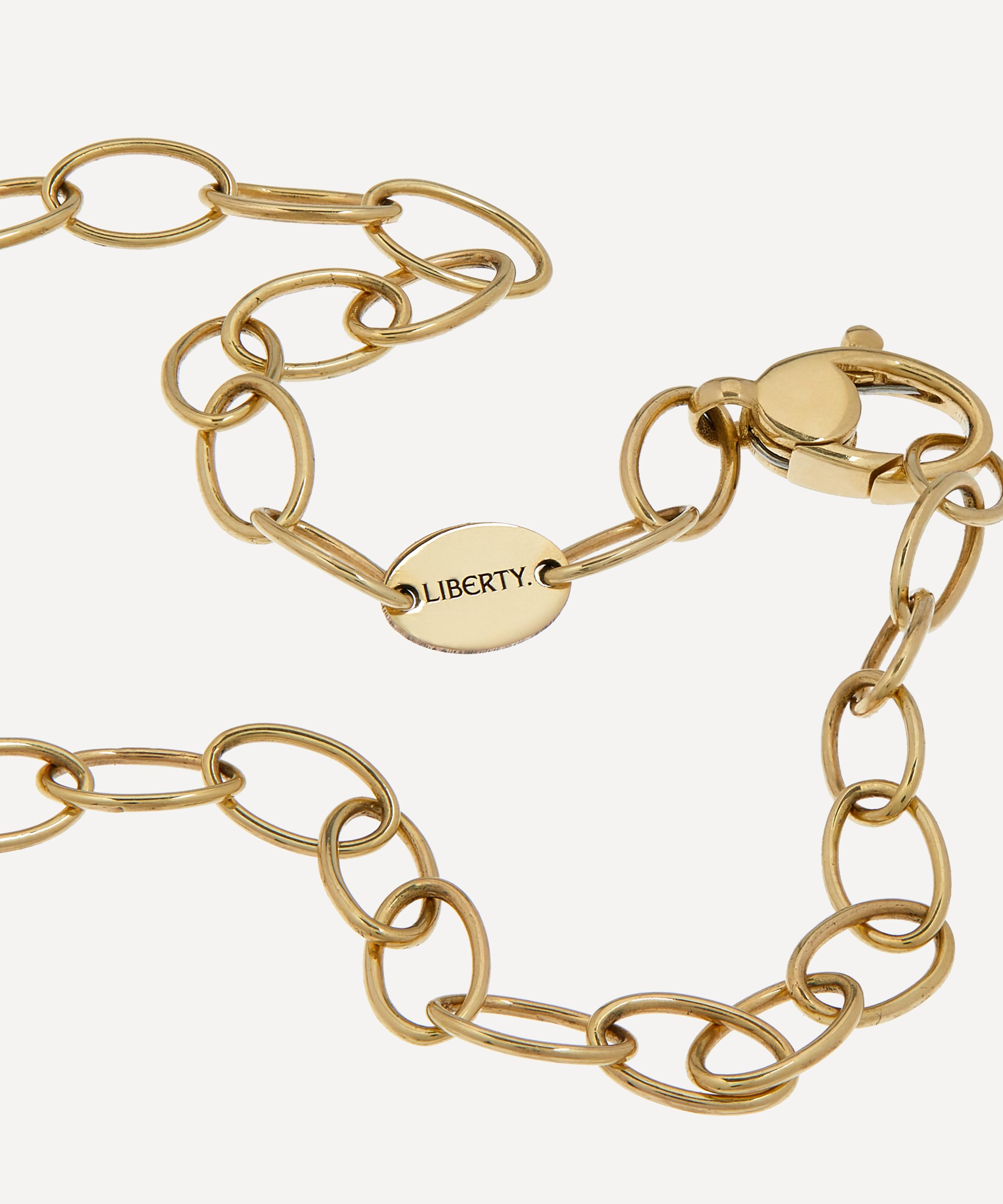 Gold open link chain on sale bracelet