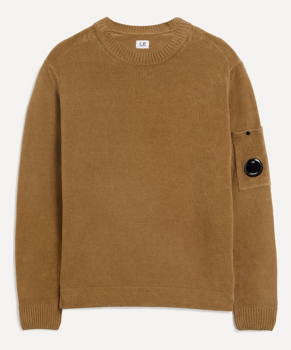 C.P. Company - Chenille Cotton Crew Neck Knit Jumper image number null